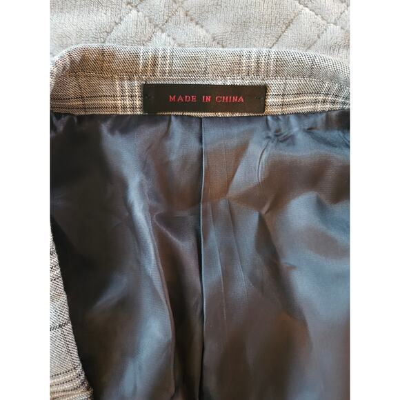 Mens Vitali Three Piece Suit Vested Suit Brand New 48R 43W Gray plaid - Picture 13 of 15